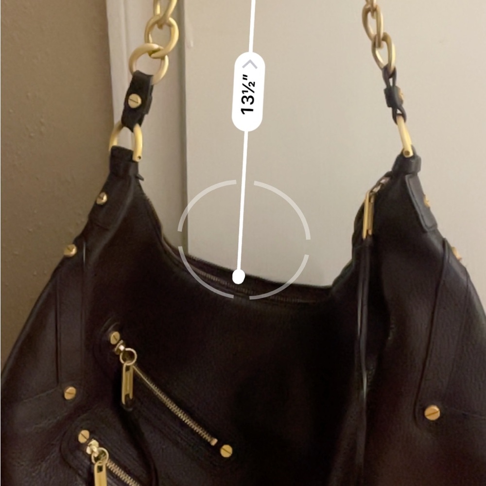 Alexis Hudson dark brown shoulder purse w/tassles - Picture 9 of 9